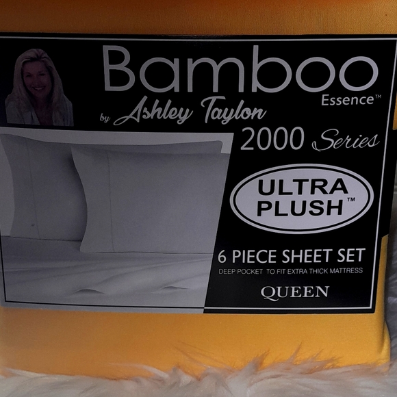 Bamboo Essence Queen Yellow 6 Piece Sheet Set - Picture 4 of 10